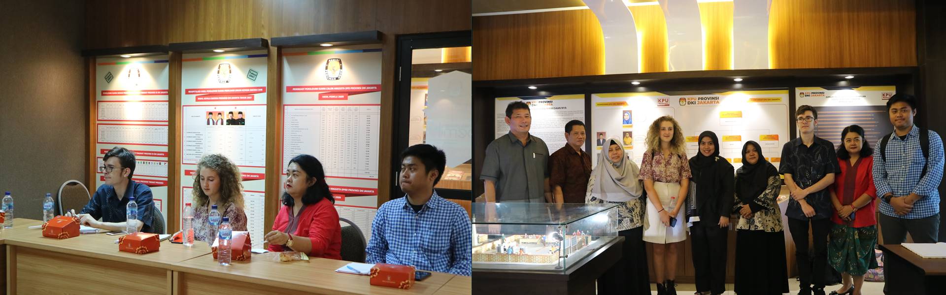 Kunjungan Mahasiswa Australia ke Rumah Pintar Pemilu KPU Provinsi DKI Jakarta