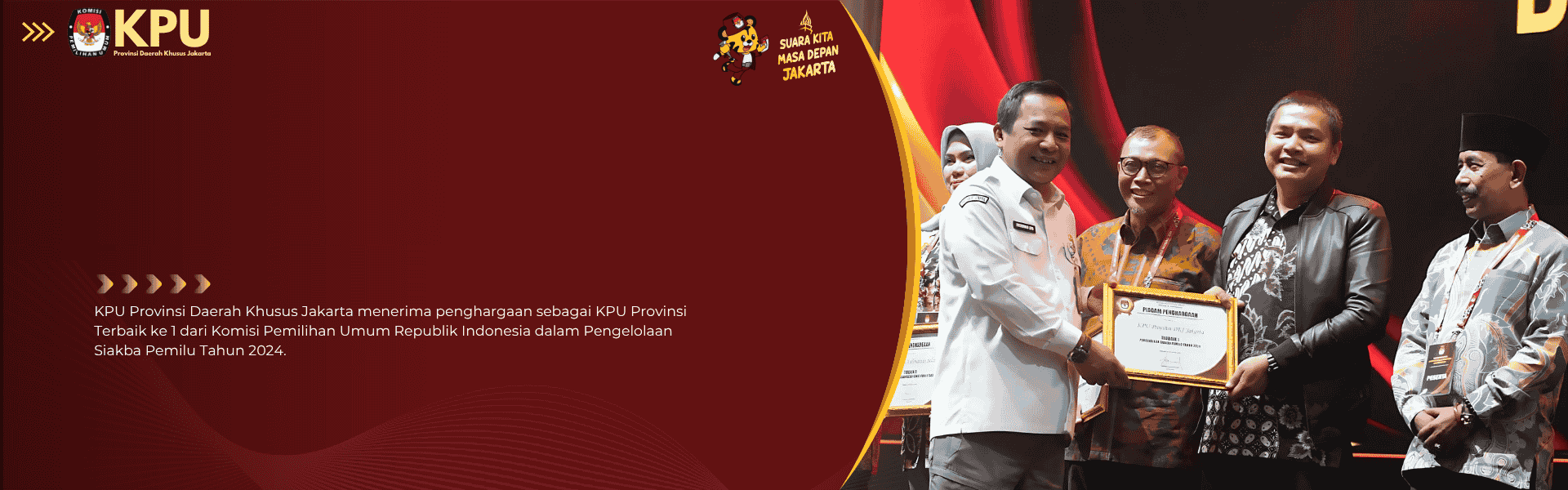 KPU Provinsi Daerah Khusus Jakarta Meraih Penghargaan dari KPU RI
